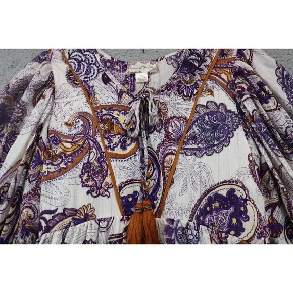 Band of the Free Bohemian Hippy Mini Dress-XS-New w/o Tags-Lined - Picture 5 of 10